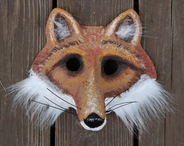 Paper Mache Mask - Fox