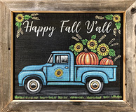Screen Painting Truck - Happy Fall
