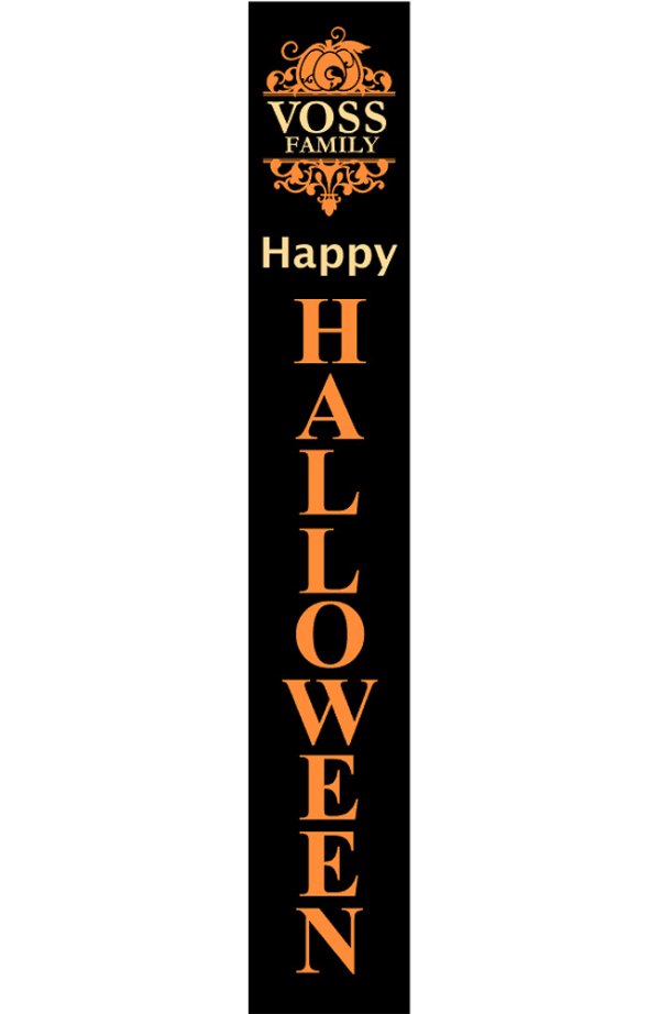 Happy Halloween (Personalized) Porch Sign