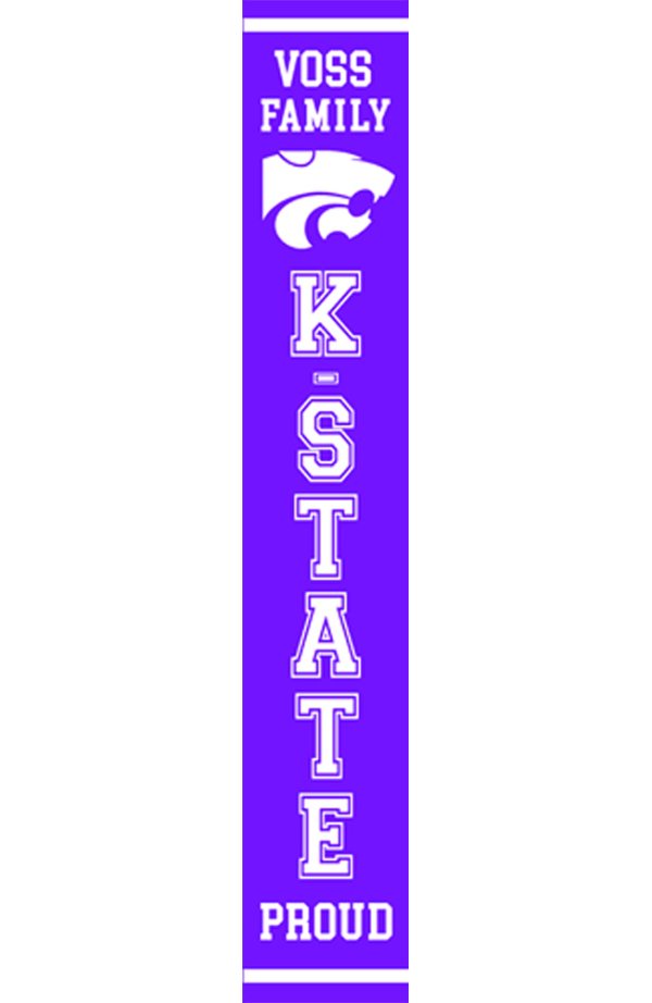 K-State Proud (Personalized) Porch Sign