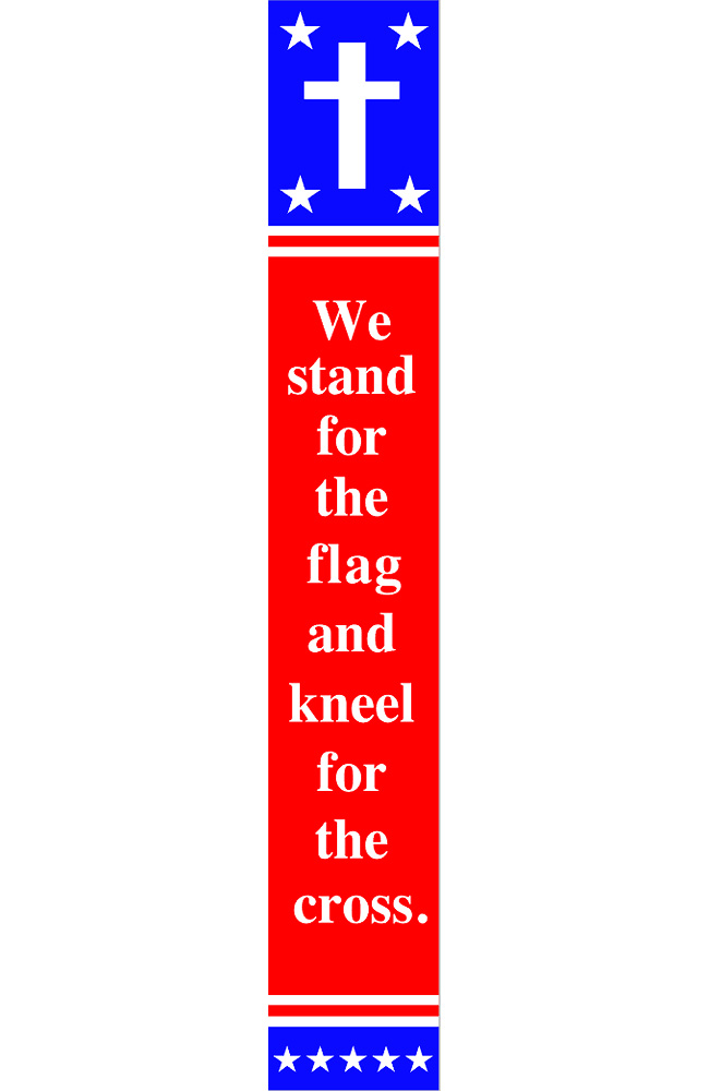 We Stand For the Flag Porch Sign
