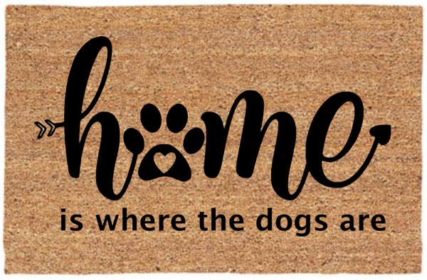 [DIY] Home is Where The Dogs Are Door Mat