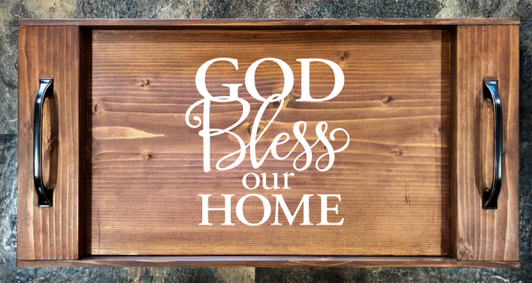 God Bless Our Home Serving Tray