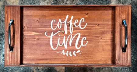 Coffee Time Serving Tray