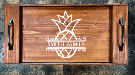 Pineapple (Personalized) Serving Tray